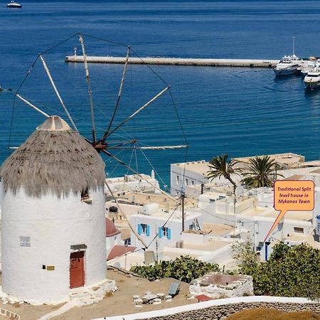 Traditional Split Level House In Mykonos Town Villa Dış mekan fotoğraf