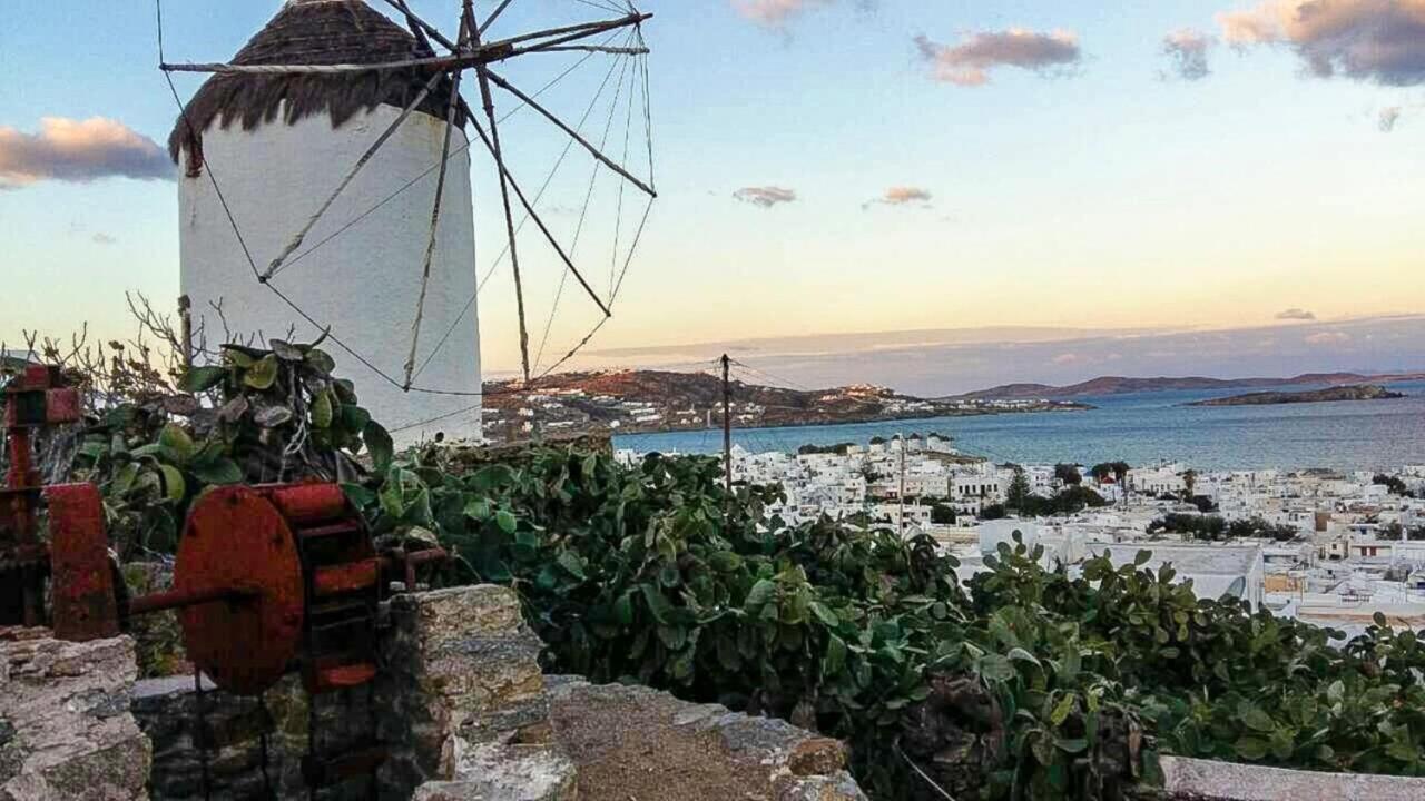 Traditional Split Level House In Mykonos Town Villa Dış mekan fotoğraf